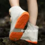 XANES 1Pair Bicycle Protective Gear Waterproof Non-slip Shoe Covers Easy Double Buckle Design Outdoor Reusable Overshoes Elastic Rain Boots Unisex