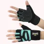 GOUNOD 1Pair Workout Half-finger Gloves Breathable Wear-resistant Extended Strap Fitness Sports Gloves for Barbell Equipment Eeightlifting Iron Exercise