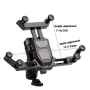 XANES 360° Rotation Adjustment 4.7''-7.0'' Shockproof Bicycle Phone Holder for Motorcycle Bike Handlebar Rearview Mirror Mount
