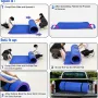 WARMOUNTS Floating Water Pad for Single, 7 x 3 FT Tear-Resistant 3-Layer XPE Foam Floating Mat Recreation Relaxing Lily Pad for Pool Lake River Ocean Boats Outdoor Water Activities