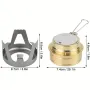 IPRee Portable Mini Alcohol Stove Burner Adjustable Firepower Gasoline Stove Aluminum Alloy Bracket Ultralight Brass Camping Stoves