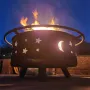 [USA Direct] Fireplace with Spark Screen Poker for Bonfire Patio Backyard Garden Picnic Fire Pit 30in Fire Pits for Outside Wood Burning Outdoor, 8010