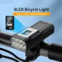 NATFIRE GTR60 OLED Display Bike Light 2000 Lumens 8 LEDs 10000mAh Battery USB Rechargeable IPX5 Waterproof Safety Lock Portable Flashlight for Cycling Hiking Camping