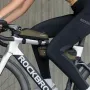 Bolsa de bicicleta ROCKBROS com liberação rápida, estreita, para ciclismo de cima para baixo, bolsa triangular reflexiva leve de grande capacidade para ciclismo ao ar livre
