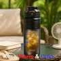 TKK SUS316 700ml Thermos Bottle Large Capacity Vaccum Cup Cold Insulation Portable Strap with Tea Flitter Thermal Flask