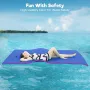 WARMOUNTS Floating Water Pad for Single, 8 x 4 FT Tear-Resistant 3-Layer XPE Foam Floating Mat Recreation Relaxing Lily Pad for Pool Lake River Ocean Boats Outdoor Water Activities