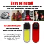 BIKIGHT Bike Taillight 200mAh Battery 5 Light Modes Type-C Rechargeable Waterproof Bicycle Rear Light for Outdoor Cycling