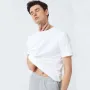 Supield Super Hydrophobic T-Shirt 89.9% Polyester Fiber Comfort Anti-Stain Elastic Sleek Round Neck Design for Outdoor Travel Biking