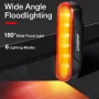 LAOTIE LS80 Smart Brake Sensor Bike Taillight 500mAh Battery 6 Light Modes Type-C Rechargeable IPX5 Waterproof Wear-resistant Bicycle Rear Light for Night Cycling