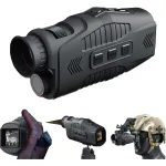 IPRee R11 Night Vision Monocular,10X Zoom, QHD Photo and Video Night Portable Vision 800m Visible Distance, Support Adult Helmet For Camping, Bird watching, Hunting