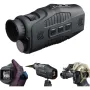 IPRee R11 Night Vision Monocular,10X Zoom, QHD Photo and Video Night Portable Vision 800m Visible Distance, Support Adult Helmet For Camping, Bird watching, Hunting