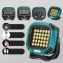 300W Strong COB Camping Light Mutilfunction Portable Camping Flood Light USB Charging Emergency Flashlight W893-3 Built-in Battery+Hook