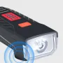 Multifunctional Headlight 1200mAh Large Battery Anti-theft Waterproof 3 Light Modes Front Light with 120dB Horn for Night Cycling