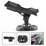 Fishing Rod Mount Rack Universal Rod Holder Angle Adjustment Universal Fishing Rod Rack, Plastic Lightweight Portable Wear Resistant Yacht Boat for Kayak Canoe