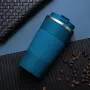 IPRee 510ml dubbel rostfritt stål kaffetermosmugg med halkfritt fodral biltermosflaska reseisolerad flaska kaffekopp mugg mjölkkopp