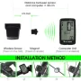 WEST BIKING 5言語対応 バイクコンピューター 21機能 タッチスクリーン USB充電 防水 ワイヤレス 自転車 スピードメーター 走行距離計 MTB ロードサイクリング用