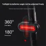 WEST BIKING 60LM 1000m Visibility Bicycle Taillight USB Rechargeable 360° Rotation Adjustment 6 Mode Flash Warning Lamp Waterproof Bike Rear Light for MTB Outdoor Night Cycling Safety