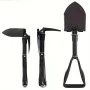 IPRee Outdoor Folding Shovel Steel Multifunctional Camping Tool Survival Shovel With Storage Bag For Outdoor Adventures
