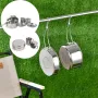 IPRee Stainless Steel 8Pcs Cookware Set for Camping Camping Pot and Pan Set with Cups Outdoor 2-3 Person Tableware for Hiking Picnic