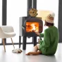 6 Blade Heat Powered Wood Stove Fan Fireplace Fan Furnace Air Blower for Wood/Log Burner/Fireplace Eco Friendly Fan