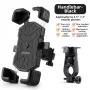 ROCKBROS 4.5''-7.2''Bicycle Phone Handlebar Holder 360° Rotation 30° Tilt Auto Locking Shockproof Non-slip Motorcycle Electric Vehicle Bike Bracket