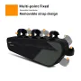 ENLEE 2.5L Bicycle Inner Tube Bag Waterproof Side Zipper Night Reflective Strip Narrow Edge Bike Triangle Front Beam Frame Bag