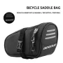 BENGGUO 1L Portable Bike Saddle Bag Hang Taillight Reflective Large Capacity Bicycle Under Seat Storage Pack for Outdoor Cycling