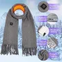 TENGOO Electric Heated Scarf Neck USB Charging Heating Pad 3 Temperature Adjustable Heating Neck Wrap Washable 3s Fast Heating for Men Women