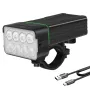 BIKIGHT 8 LED Bike Headlight 900Lm Brightness Dual Distance Beams 4000mAh Battery USB Rechargeable IPX6 Waterproof Rotatable Flashlight for Cycling Camping Fishing