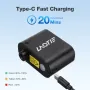 LAOTIE Z1 Mini Electric Bike-specific Air Pump 100PSI 300mAh Type-C Fast Rechargeable Portable Pocket Inflator with Silicone Case for Long Distance Cycling Rapid Tire Emergency Inflation