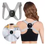 Intelligent induction vibration Back Support Adjustable Non-slip Posture Spinal Correction with LCD Display for Adults Children