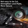 WEST BIKING Bike Portable Folding Lock C-level Anti-theft Waterproof Dustproof Universal Alloy Steel Security Cycling Lock for Bicycle E-Bike