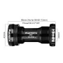 MEROCA BB68-73mm Bicycle Bottom Bracket Aluminum Alloy Waterproof Rust-proof Threaded Screw-in Middle Sealed Bearing for MTB