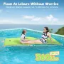 WARMOUNTS Floating Water Pad for Single, 8 x 4 FT Tear-Resistant 3-Layer XPE Foam Floating Mat Recreation Relaxing Lily Pad for Pool Lake River Ocean Boats Outdoor Water Activities