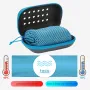 KALOAD 1 PCS Quick-Dry Cooling Towels with Storage Box Soft Breathable Sweat Absorption Cold Head Scarves for Sports Running Yoga Gym