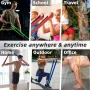 KALOAD 4Pack Heavy Duty Latex Resistance Band Exercise Elastic Band Set For Sport Strength Pull Up Assist Band Workout Pilates Fitness Equipment