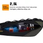 ENLEE 2.5L Bicycle Inner Tube Bag Waterproof Side Zipper Night Reflective Strip Narrow Edge Bike Triangle Front Beam Frame Bag