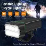 BIKIGHT 8 LED Bike Headlight 900Lm Brightness Dual Distance Beams 4000mAh Battery USB Rechargeable IPX6 Waterproof Rotatable Flashlight for Cycling Camping Fishing