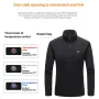 TENGOO HJF-09 9 Heated Area Jacket Outdoor Fleece Coat USB Electric Heating Long Sleeves Heating Jacket Warm Winter Thermal Clothing