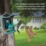 ZANLURE BC303 Solar Powered 1080P 24MP Wireless Smart Bird Feeder Camera IP65 Waterproof With Motion Sensor Bird Feeder Outdoor Bird Camera