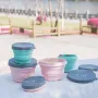 IPRee® 500/1000ml Folding Silicone Bowl Portable Lunch Box Food Container Camping Picnic
