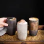 IPRee 230ML Retro Tea Cups Porcelain Water Tea Cup Home Vintage Espresso Coffee Cup Ceramic Latte Cups Stoneware Teacup