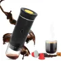 IPRee Portable Wireless Electric Espresso Coffee Machine For Travel Car Home Camping Coffee Maker 3-in-1 Capsule Powder Coffee Maker
