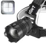 XHP70 Strong LED Headlamp Type-C USB Charging Outdoor Fishing Zoom Headlight Bike Running Search Head Lamp