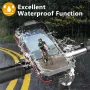 XANES Bicycle Phone Holder High Sensitive Touch Screen Waterproof 360° Rotation Adjustable 4.7-7.0 inch Mobile Phone Mount for MTB Bike Road Bike Motorcycle Scooter