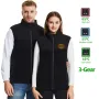 TENGOO HZ-13 13 Areas Heating Vest Zipper Adjustable Size 3-Gears Heated Jackets USB Electric Thermal Clothing Winter Warm Vest Outdoor Heat Coat Clothing