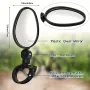 2pcs Bike Mirrors 360 Degree Adjustable Rotatable Handlebar Mirror Wide Angle Bicycle Rear View Mirror For Mountain Road Bike