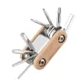 BENGGUO 8 in 1 Portable Folding Mini Bike Repair Tool Multifunctional Screwdriver Hex Wrench for Bike Tire Chain