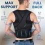 KALOAD Adjustable Back Support Belt Back Posture Corrector Shoulder Lumbar Spine Support Back Protector