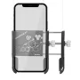 Bike Holder Aluminum Alloy 360° Adjustable Sturdy Anti-fall 0.2kg Lightweight Handlebar Holder for Motorcycle Bicycle Scooter Bracket